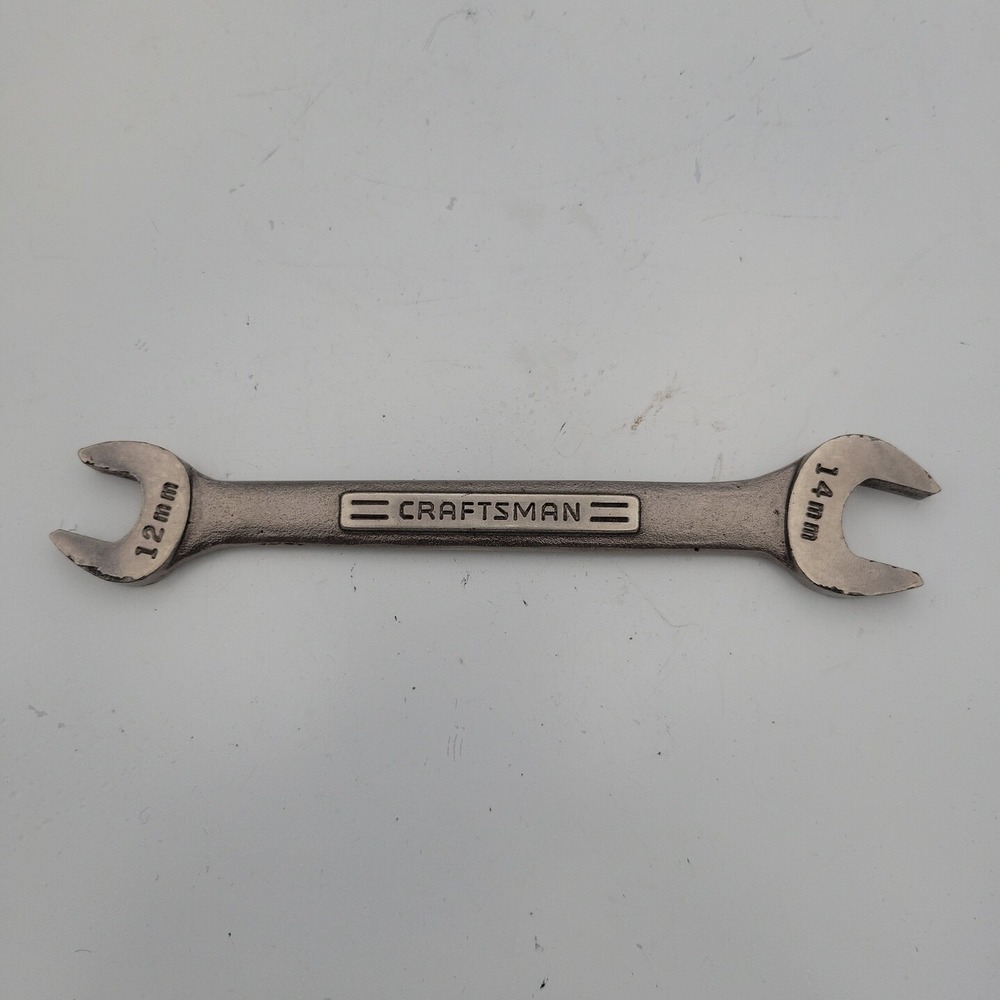 Vtg Craftsman 12MM x 14MM Double Open End Wrench 44506 VV Made in USA Good Cond